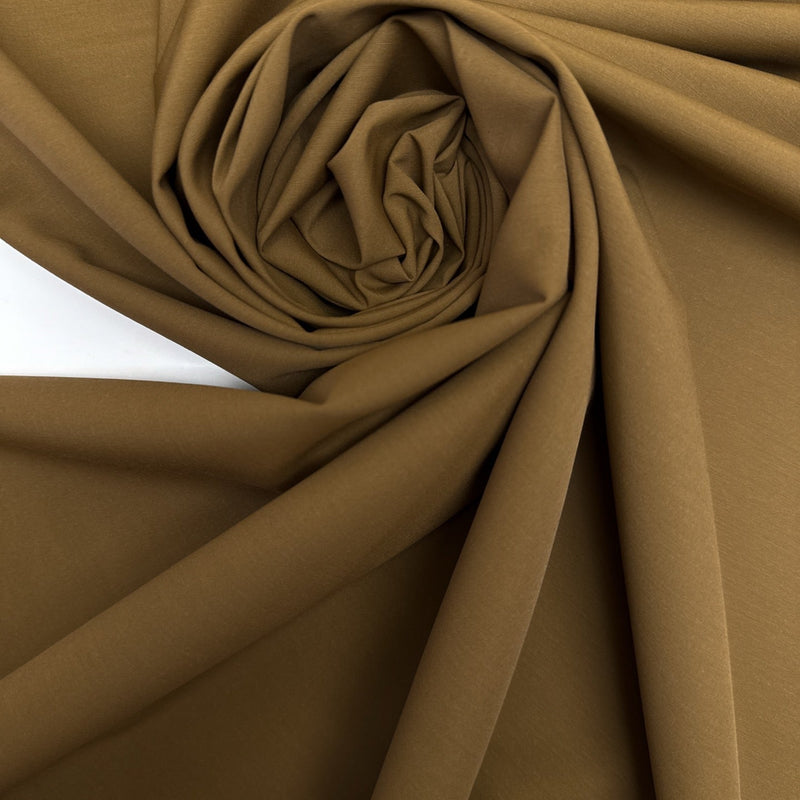 Virgin Wool Blend Woven Brown