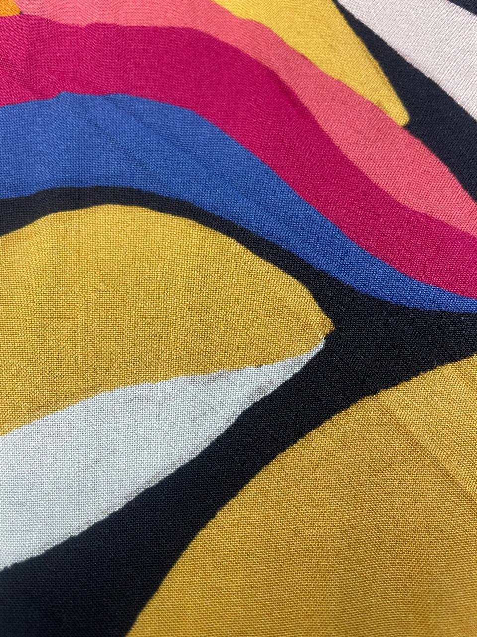 Viscose Printed Floral Fabric