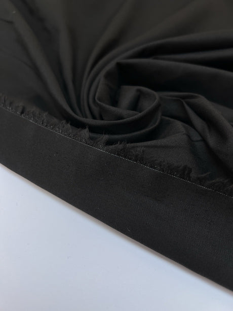 Viscose Elastane Plain Woven Brown Black