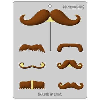 Mustache Styles Assortment Chocolate Mold