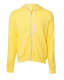 BELLA + CANVAS® Unisex Full Zip Sponge Fleece Hoodie 8 oz Cotton Poly Blend