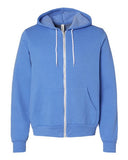 BELLA + CANVAS® Unisex Sponge Fleece Zip Hoodie 52% Cotton 48% Polyester Retail Fit