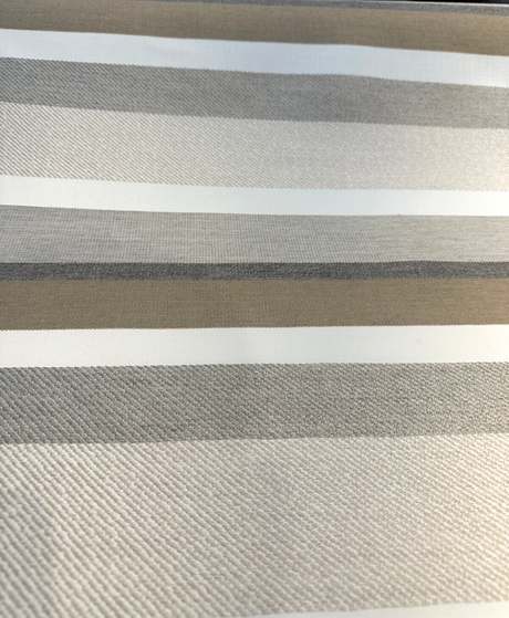 Sunbrella Anthem Dove Stripe 100 Percent Sunbrella Acrylic Fabric - Dove Gray Stripe, 12.8" Repeat (1 Yard)