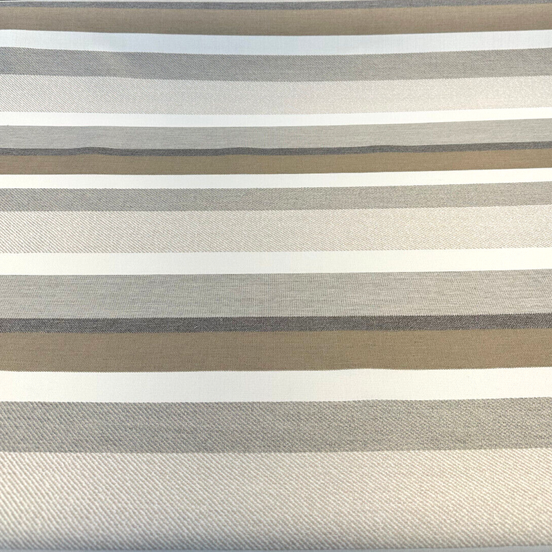 Sunbrella Anthem Dove Stripe 100 Percent Sunbrella Acrylic Fabric - Dove Gray Stripe, 12.8" Repeat (1 Yard)