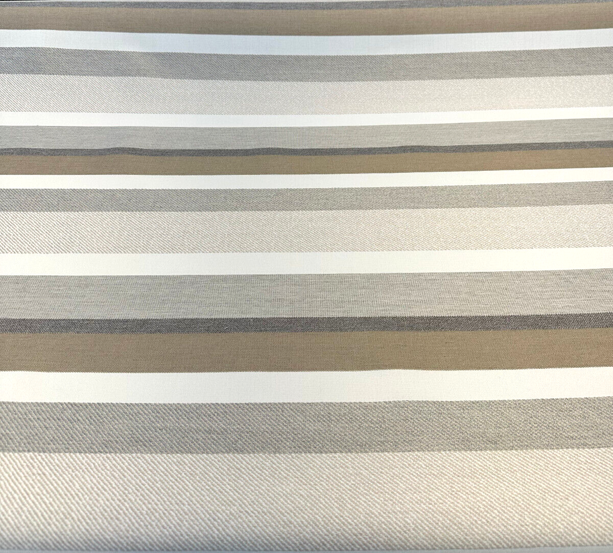 Sunbrella Anthem Dove Stripe 100 Percent Sunbrella Acrylic Fabric - Dove Gray Stripe, 12.8" Repeat (1 Yard)