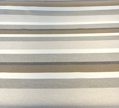 Sunbrella Anthem Dove Stripe 100 Percent Sunbrella Acrylic Fabric - Dove Gray Stripe, 12.8" Repeat (1 Yard)
