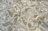 Swavelle Valdosta Linen Rayon Fabric - Mist Light Blue Floral Paisley, 54" Width (1 Yard)