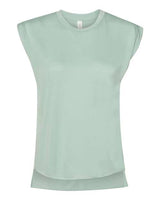 Women's Flowy Rolled Cuffs Muscle Tee