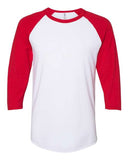 JERZEES Premium Blend Ringspun 3/4 Sleeve Raglan Baseball T-Shirt