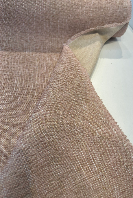 Endure Chenille Upholstery Fabric - Blush Pink, Performance, 54" Width (1 Yard)