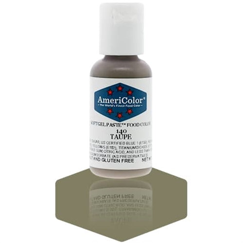 Taupe Soft Gel Paste Food Color - AmeriColor 140