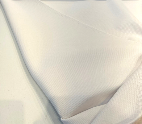Sunbrella Castillo White Acrylic Fabric - White Solid, Outdoor Upholstery, 54" Width (1 Yard)