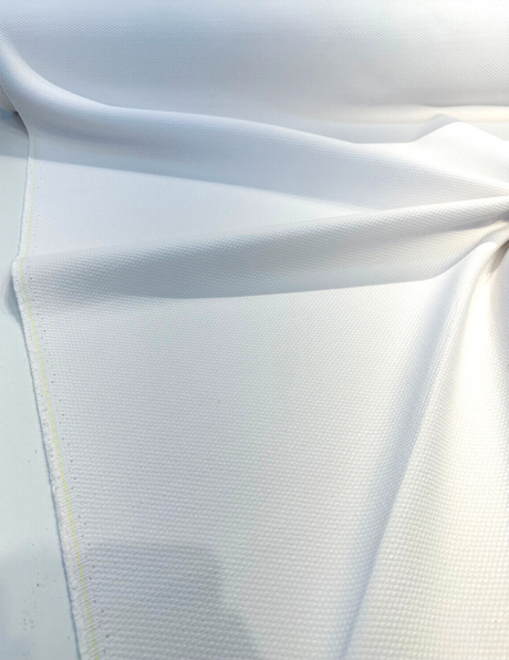 Sunbrella Castillo White Acrylic Fabric - White Solid, Outdoor Upholstery, 54" Width (1 Yard)