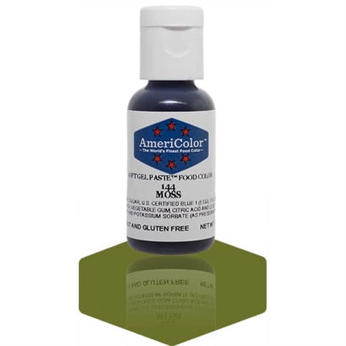 Moss Green Soft Gel Paste Food Color - AmeriColor 144