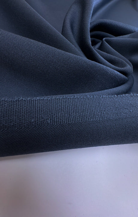 Wool Polyester Twill Blue