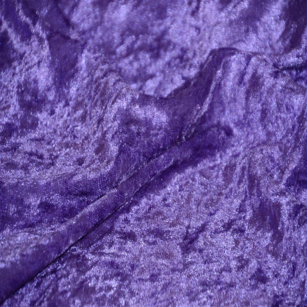 Panne Crush Stretch Velvet Polyester Fabric - Baby Blue, 60" Width, 2-Way Stretch (1 Yard)