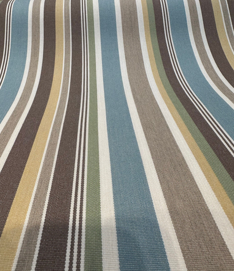 Brannon Seaglass Sunbrella Acrylic Fabric - Seaglass Stripe, 54" Width (1 Yard)