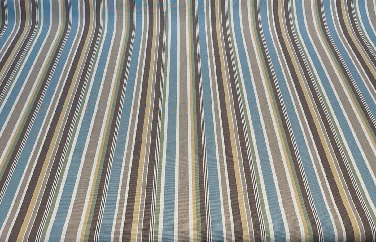 Brannon Seaglass Sunbrella Acrylic Fabric - Seaglass Stripe, 54" Width (1 Yard)