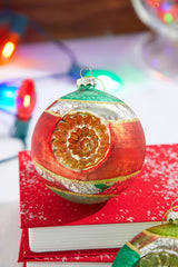Mercury Glass Reflector Ornament 4 Inch Cat Eye Ball