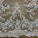 Beaded Corded Bridal Lace