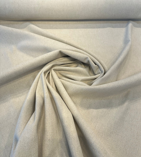 Sawyer Vagatex Upholstery Drapery Fabric - Beige Ecru Linen Look, 60,000 Double Rubs (By The Yard)
