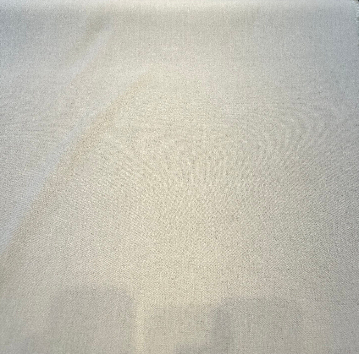 Sawyer Vagatex Upholstery Drapery Fabric - Beige Ecru Linen Look, 60,000 Double Rubs (By The Yard)