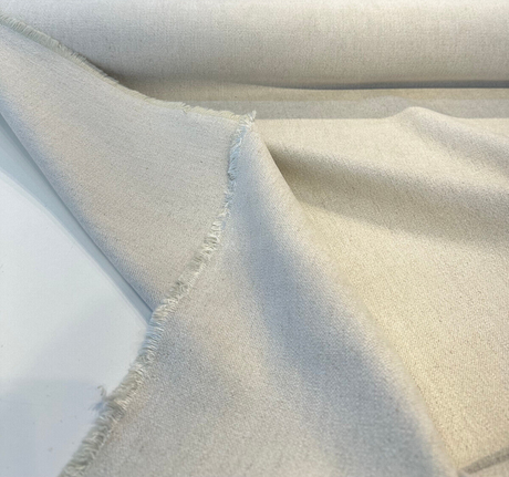 Sawyer Vagatex Upholstery Drapery Fabric - Beige Ecru Linen Look, 60,000 Double Rubs (By The Yard)