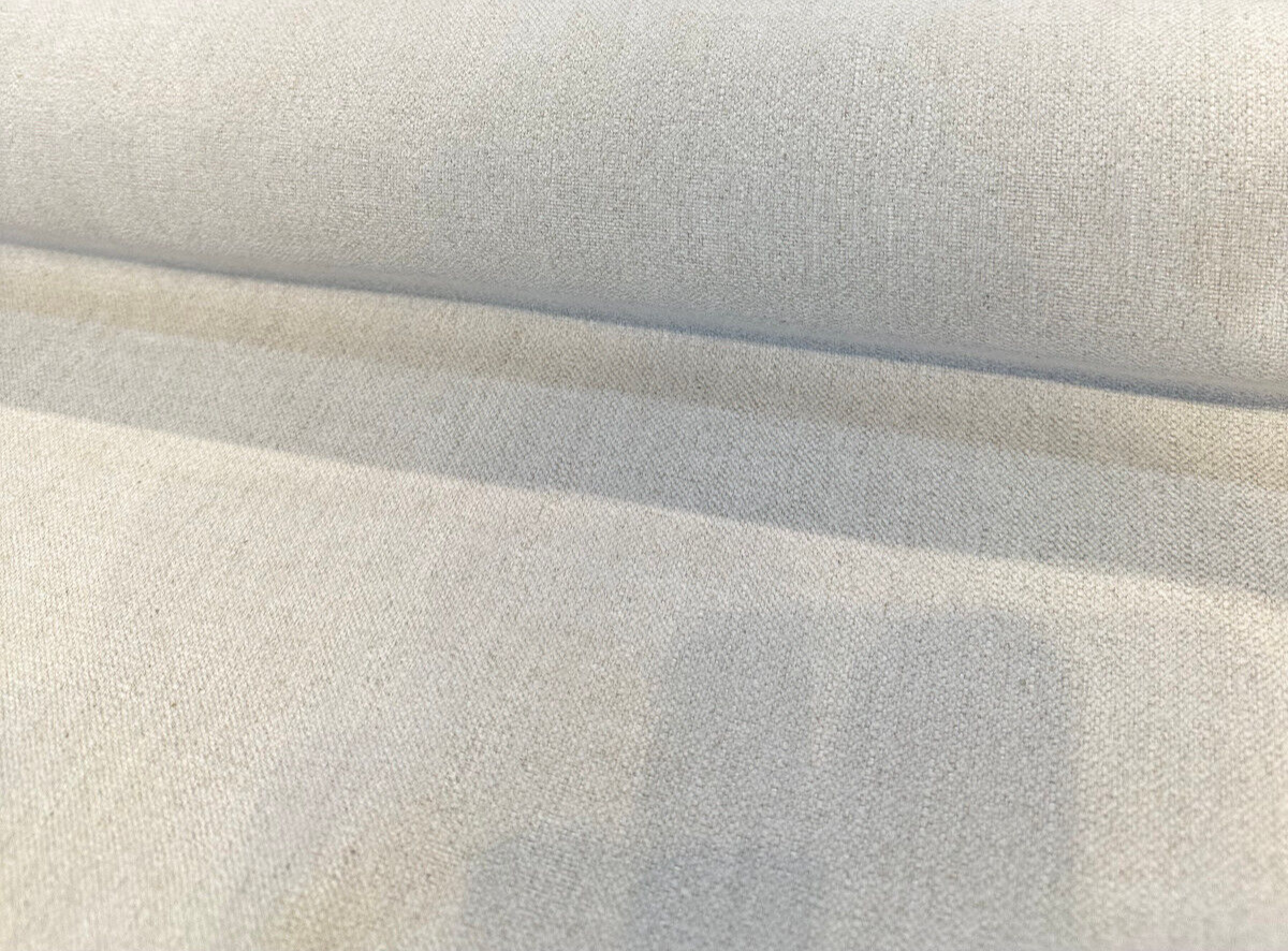 Sawyer Vagatex Upholstery Drapery Fabric - Beige Ecru Linen Look, 60,000 Double Rubs (By The Yard)