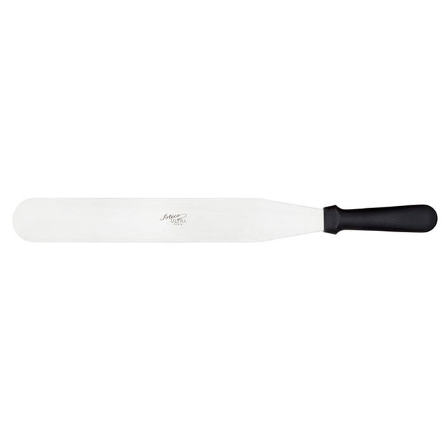 Ateco Stainless Steel Spatula Black Plastic Handle, Blade size 2" x 14"