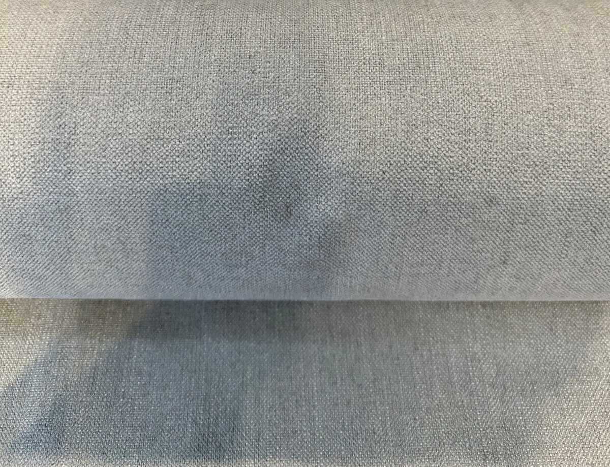 Sawyer Italian Vagatex Upholstery Drapery Fabric - Gray Elephant, Linen Look, 1 Yard