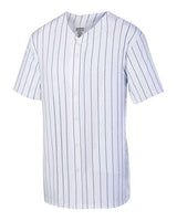 Youth Pinstripe Full Button Baseball Jersey