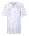 Youth Pinstripe Full Button Baseball Jersey