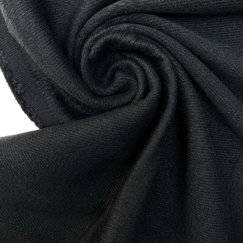 Polyester Tweed Coat Fabric Black