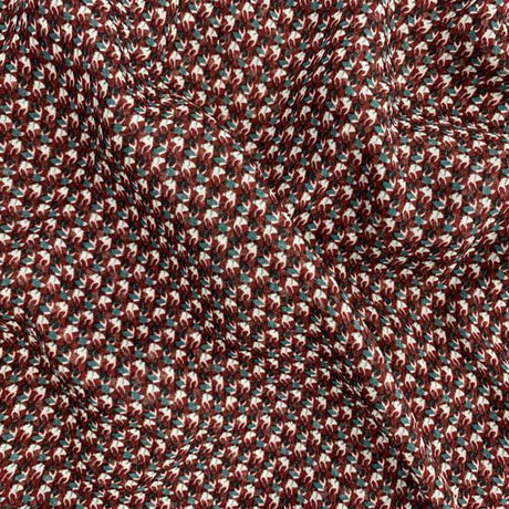 Wine Patterned Rayon Fabric - Wine Floral Pattern, 58/60" Wide