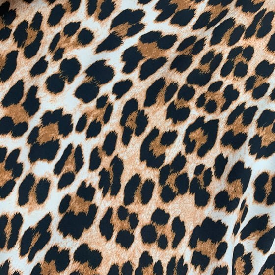 Cheetah Print Rayon Fabric - Cheetah Print, 58/60" Wide (1 Yard)