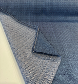 Alexis Brocade Jacquard Fabric - Midnight Blue Greek Key, 54" Width (1 Yard)