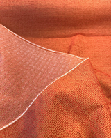 Alexis Brocade Jacquard Fabric - Greek Key, Clay Red, 54" Width (1 Yard)