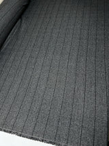Tweed Suit Fabric Gray Black