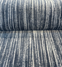 Velvety Strie Atlantic Blue P Kaufmann Upholstery Fabric - Atlantic Blue Velvet Stripe, 54" Width (By The Yard)
