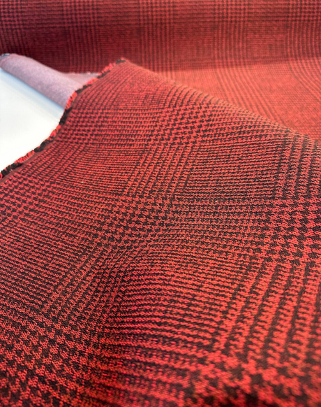 Sunbrella Pindler Frasure Solution Dyed Acrylic Fabric - Oxblood Floral Pattern, 54" Width (1 Yard)