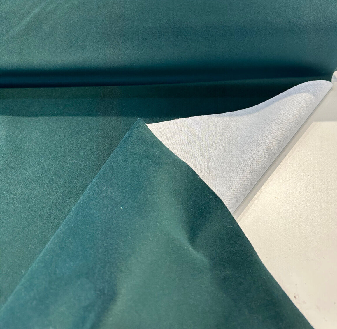 Fabricut Modern Velvet Fabric - Dark Green Solid, 54" Width (1 Yard)