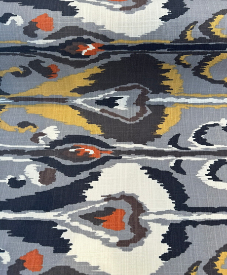 Robert Allen Ikat Bands Graystone 100 Percent Cotton Fabric - Ikat Print, Graystone, 55" Width (1 Yard)