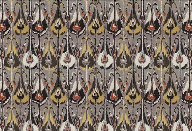 Robert Allen Ikat Bands Graystone 100 Percent Cotton Fabric - Ikat Print, Graystone, 55" Width (1 Yard)