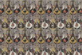 Robert Allen Ikat Bands Graystone 100 Percent Cotton Fabric - Ikat Print, Graystone, 55" Width (1 Yard)