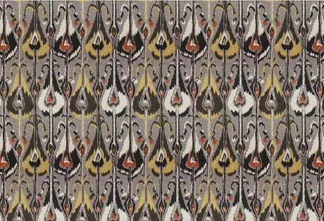 Robert Allen Ikat Bands Graystone 100 Percent Cotton Fabric - Ikat Print, Graystone, 55" Width (1 Yard)