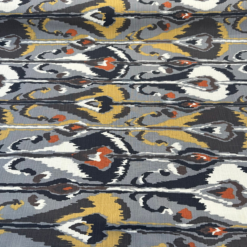 Robert Allen Ikat Bands Graystone 100 Percent Cotton Fabric - Ikat Print, Graystone, 55" Width (1 Yard)