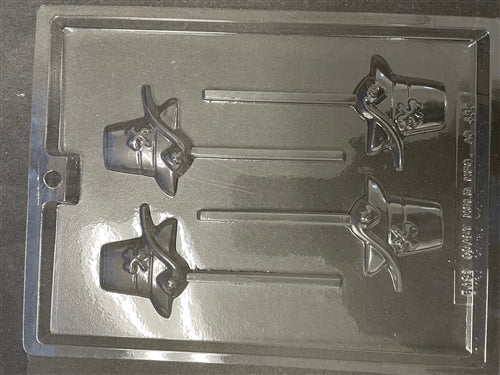 Leprechaun Hat & Pipe Pop Chocolate Mold - ECAO633