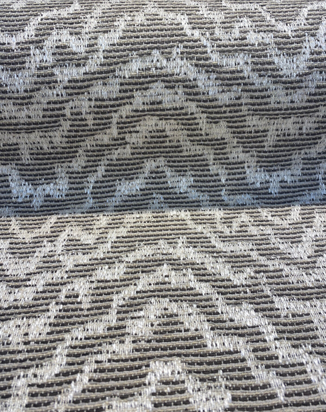 Zane Chevron Polyester Fabric - Mineral Beige Chevron, 54" Width (1 Yard)