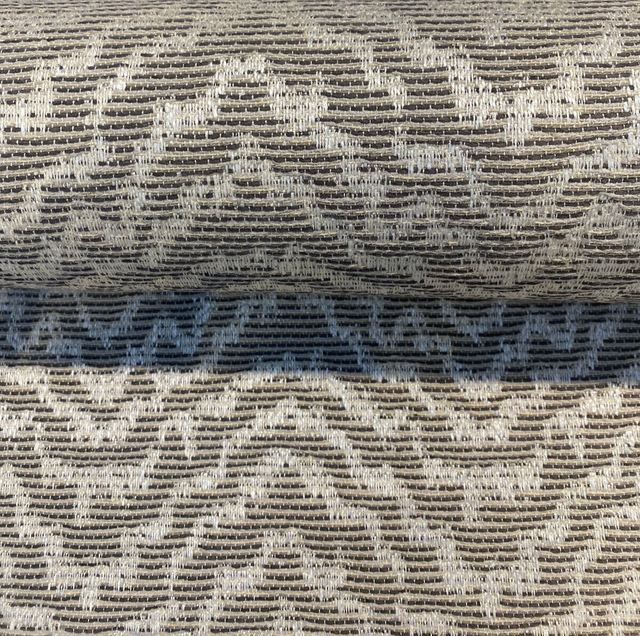Zane Chevron Polyester Fabric - Mineral Beige Chevron, 54" Width (1 Yard)