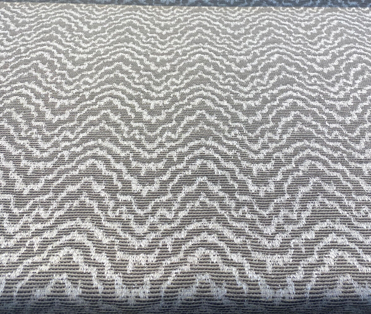 Zane Chevron Polyester Fabric - Mineral Beige Chevron, 54" Width (1 Yard)